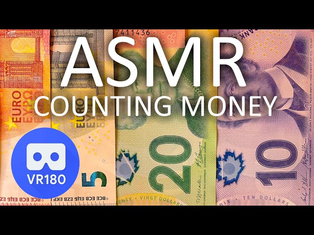 VR180 ASMR Counting Money | Crisp Money Counting Sounds | No Talking | Virtual Reality / VR Version