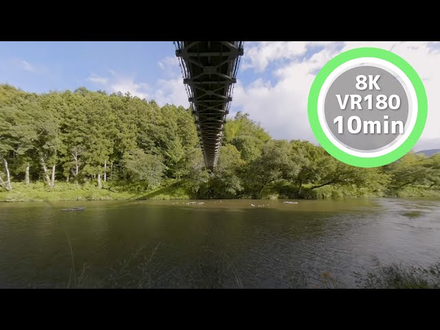 10 Min Meditation Under a big bridge VR180 8K Binaural ASMR