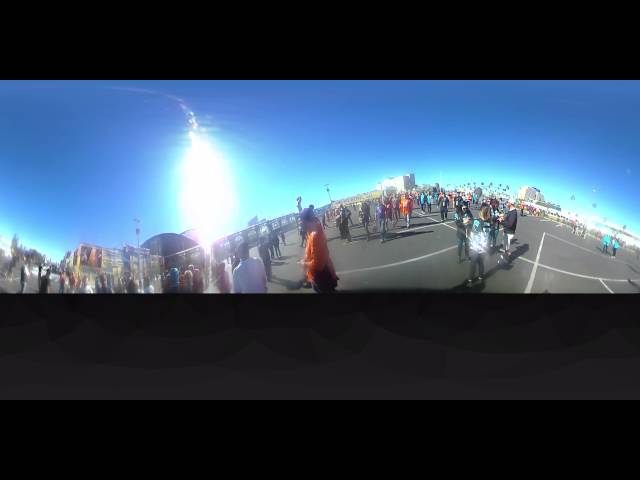 360 degree view of entrance at Super Bowl