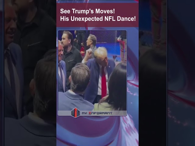 Trump Steals Show with Surprise NFL Dance #shorts