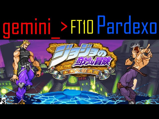 JJBA: Heritage for the Future - gemini_ [DIO/Hol Horse] vs Pardexo [Shadow Dio] (Fightcade FT10)