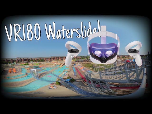 #VR180 Wisconsin Dells #Waterslide 2023 Glacier Canyon!