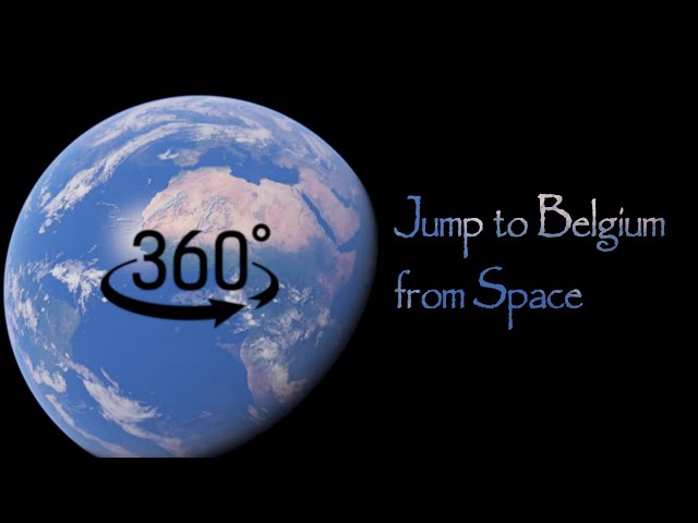 Epic Jump to Belgium from Space | Brussels | 4K | 360° | The Earthian Scenic | VR | Space Jump