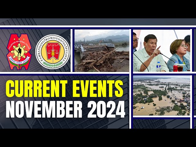 NAPOLCOM PNP Entrance Exam - November 2024 Current Events