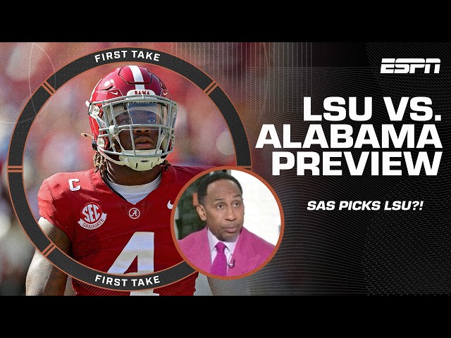 Stephen A. Smith picks AGAINST Alabama?! 😮 Week 11 CFB preview 🍿 | First Take