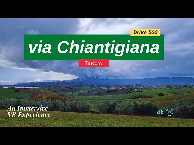 Tuscany | From Florence to Sienna via Chiantigiana | Watch in VR 360