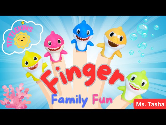 Shark Finger Family & More! #toddlerlearning #baby #tittlekins #babyshark