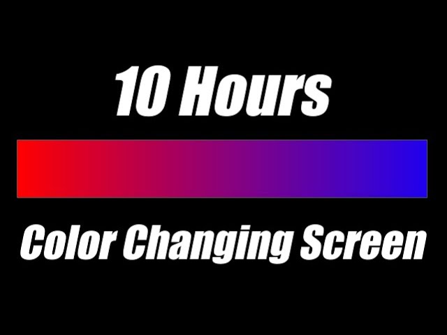 Color Changing Red-Violet-Blue Screen - Led Lights [10 Hours Fast]