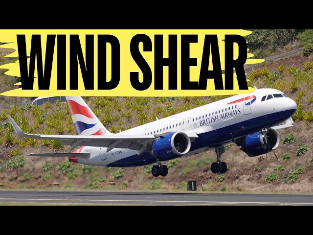 TOUCH & GO With Wind Shear at Madeira Funchal Airport - British Airways A320neo