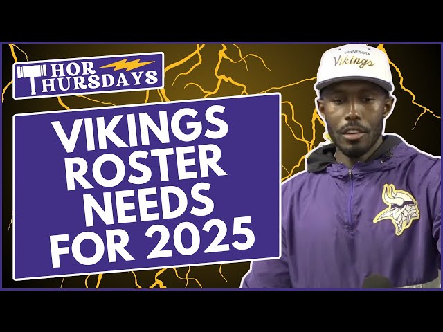 Early Minnesota Vikings roster construction for 2025