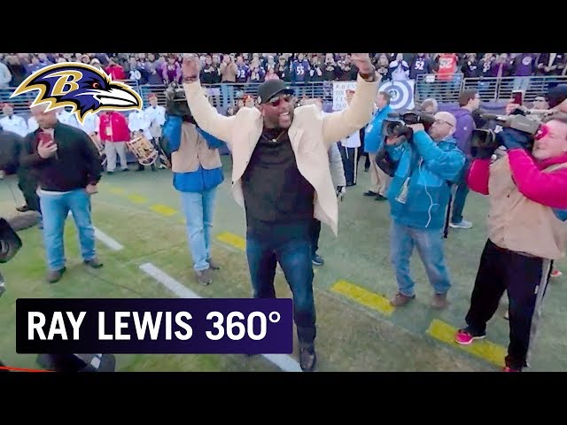 Ray Lewis 360° Tunnel Introduction & Dance from Wild Card Weekend | Baltimore Ravens