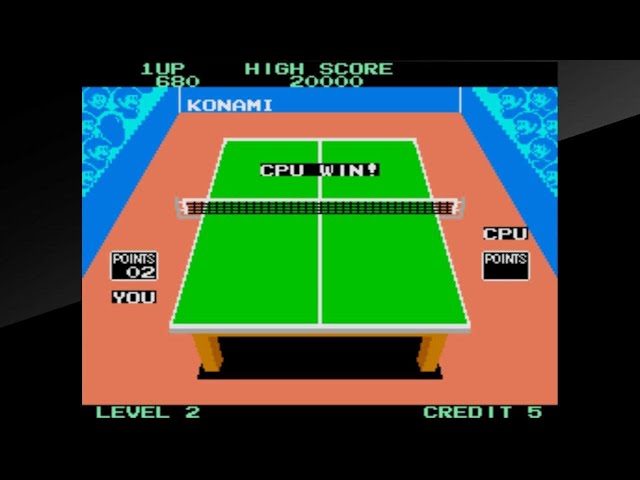 Arcade Archives KONAMI's TABLE TENNIS Gameplay