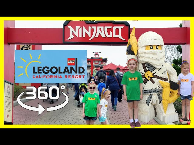 360° LEGO Ninjago World and The Ride - LEGOLAND California - Virtual Reality