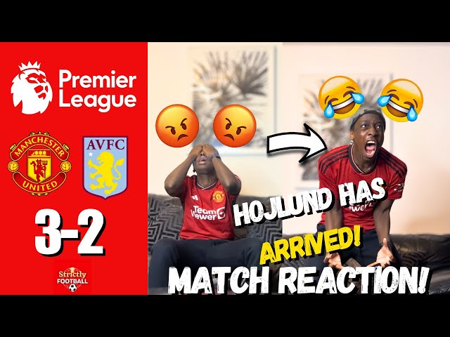 MAN UTD FAN GOES CRAZY 🤣 REACTING TO MAN UTD 3-2 ASTON VILLA | MATCH REACTION