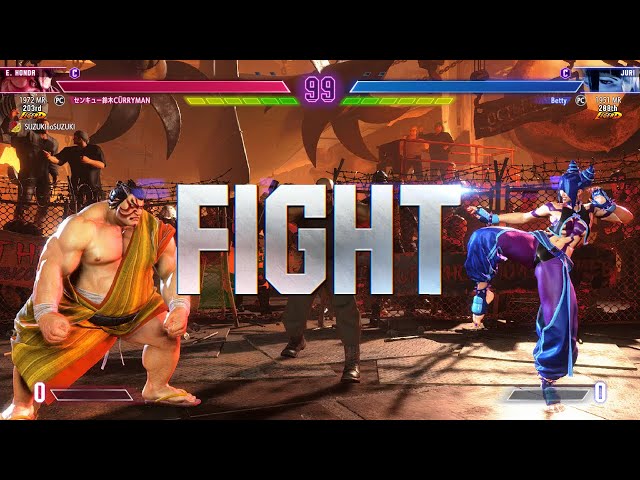 Street Fighter 6 🔥 CURRYMAN (Rank #2 E.Honda) Vs Betty (Juri) 🔥 SF6 High Level Matches!