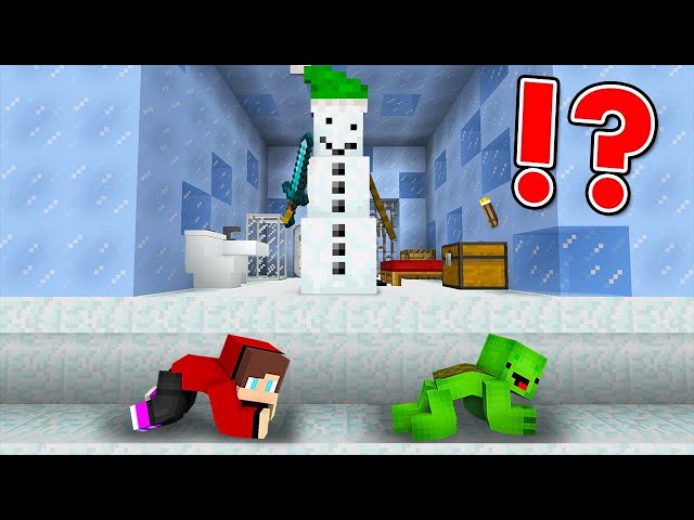 LOCKED UP!! Escape From A Snowman Jail in Minecraft