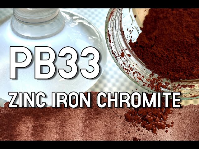 Zinc Iron Chromite PBr33 pigment to handmade watercolor paint