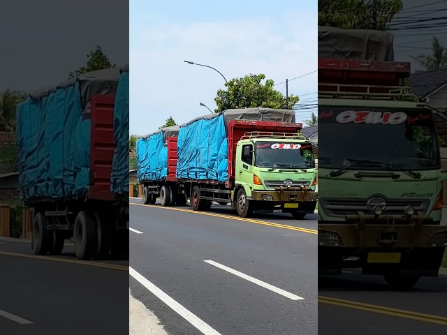 TRUK GANDENG MUATAN PENUH DAN BERAT MELAJU SAMPAI OLENG #shorts #trending #subscribe