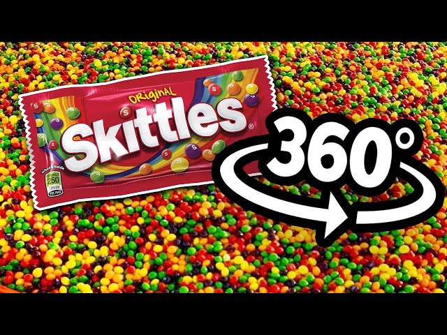 50,000 Skittles POV - 360° Video 🌈