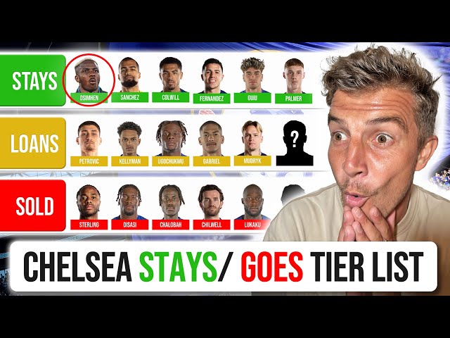 CHELSEA 25 MAN SQUAD TIER LIST | STAY/LOAN/SELL... THE BRUTAL TRUTH