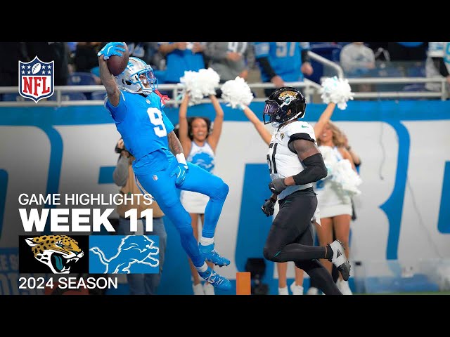 Jacksonville Jaguars vs. Detroit Lions Game Highlights | NFL 2024 Season Week 11