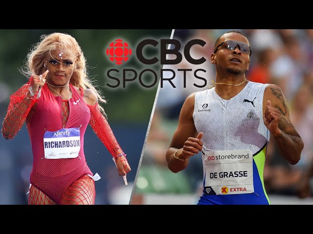 Andre De Grasse wins Diamond League 100m in Oslo, Sha'Carri Richardson preps for U.S. Nationals