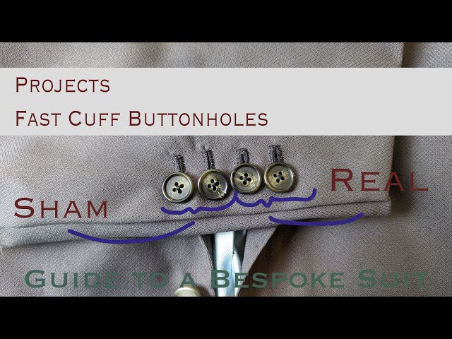 Fast Bespoke Jacket Cuffs | Jacket Projects