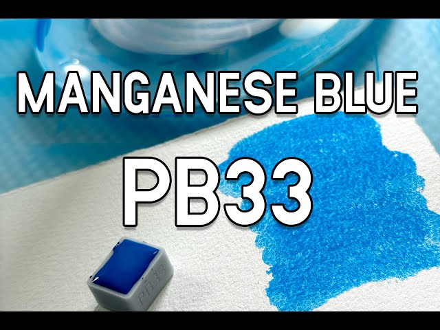 Making The True Primary Blue Watercolor Paint From An Extinct Pigment!