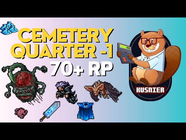 Cemetery Quarter -1 | 350 k/h raw | 70+ Paladin | Tibia Hunting Guide