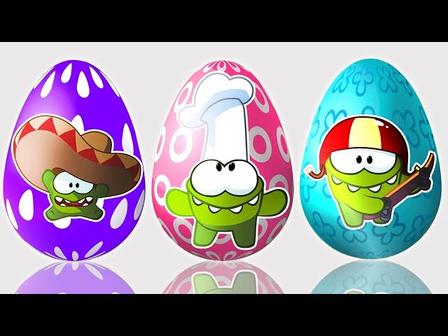 🥚Surprise Eggs Toys with Om Nom | 🐣 Easter Special Learning Video for Toddlers | Learn With Om Nom