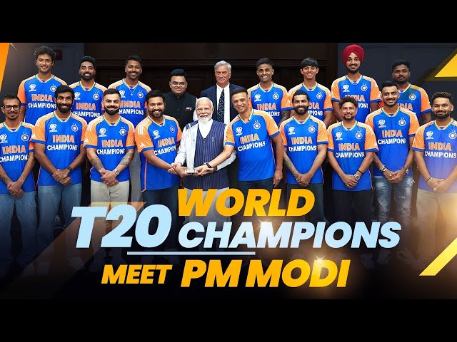 PM Modi's interaction with World T20 Champions Indian Cricket Team