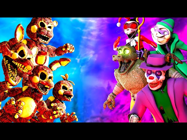 FNAF: Security Breach Villains vs Lava Animatronics