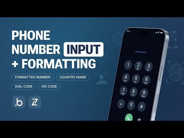 Phone Number Input + Formatting Plugin for Bubble from Zeroqode