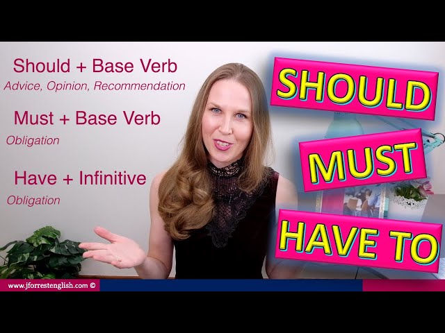 Should, Must, Have To - Advanced English Grammar