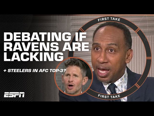 Stephen A. ARGUES Steelers are AFC Top-3 + Ravens UNDERACHIEVING debate gets HEATED 🔥 | First Take