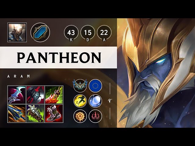 Pantheon ARAM: Triple Kill, Unstoppable - EUW Challenger Patch 14.22