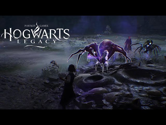 Fighting Giant Spiders in the Shadow of the Mine | Hogwarts Legacy