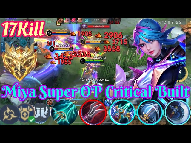 Miya Only Need Critical Built To Get Top Global-Miya Solo God #miya #mobilelegends #mlbb #top1mlbb