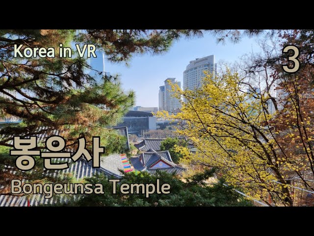 [8K VR180] 강남 속의 사찰, 봉은사 : 3편 - Bongeunsa Temple, a temple in Gangnam, Seoul : Part 3