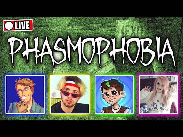 🔴 PHASMOPHOBIA /w THE GANG!! /w LDShadowLady, SmallishBeans & Oli!