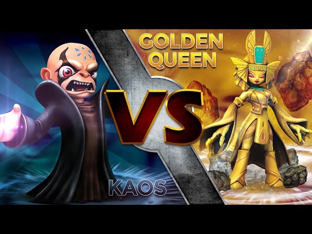 Skylanders Trap Team - Kaos Vs Golden Queen