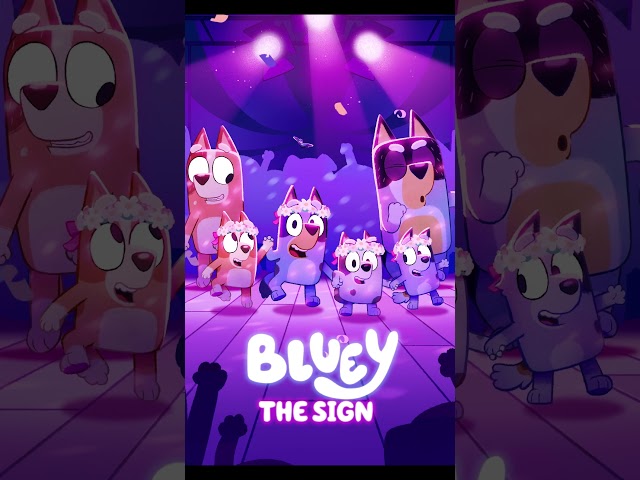 All signs lead to... the dance floor! 💜 👀 #Bluey #ytshorts