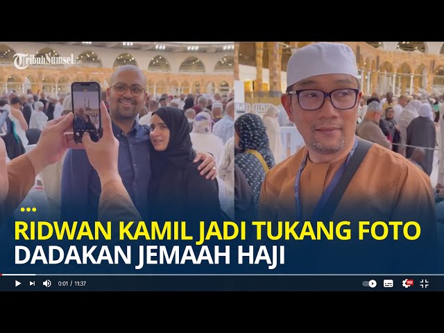 Ridwan Kamil Jadi Tukang Foto Dadakan Jemaah Haji Di Tanah Suci, Ubah Angle Bak Profesional