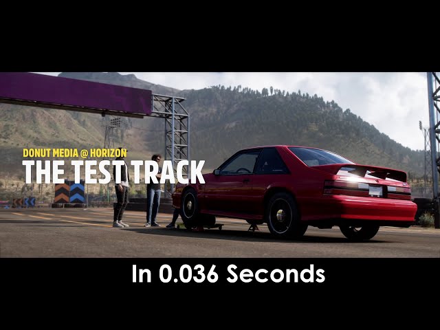 [GLITCH] Forza Horizon 5 (Donut Media Update): The Test Track in "0.036 Seconds"