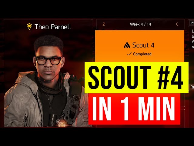 Manhunt Scout Week 4 in 1 Minute Explained! The Division 2