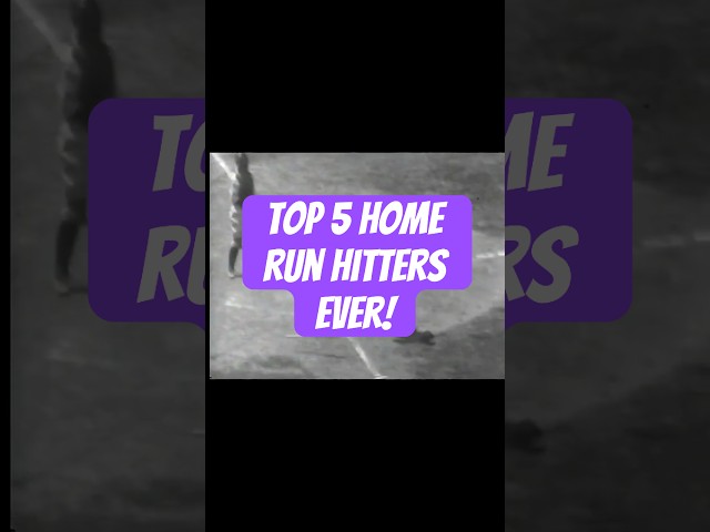 Top 5 Home Run Hitters of All Time | Legendary MLB Sluggers Ranked! #rankinguniverse #recordbreaking