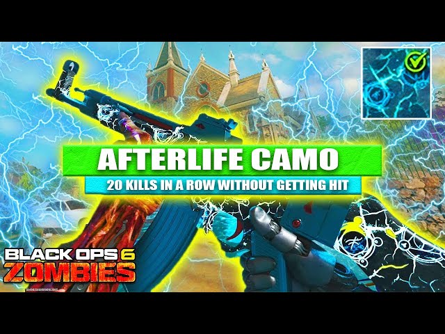 UNLOCKING ALL AFTERLIFE CAMOS in ONE GAME! (Black Ops 6 Zombies)