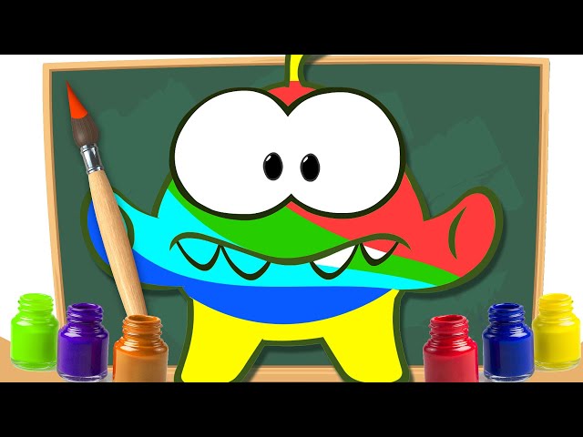 Om Nom Face Painting - Learn Colors with Om Nom | Educational Video for Kids | Learn With Om Nom