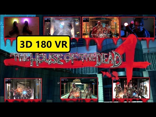 3D 180VR the house of dead 4 horror arcade psvr ps4 360vr