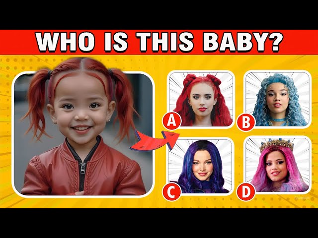 DESCENDANTS Characters as BABY 😎🤑 + 🔊Guess The DESCENDANTS Characters by their VOICE